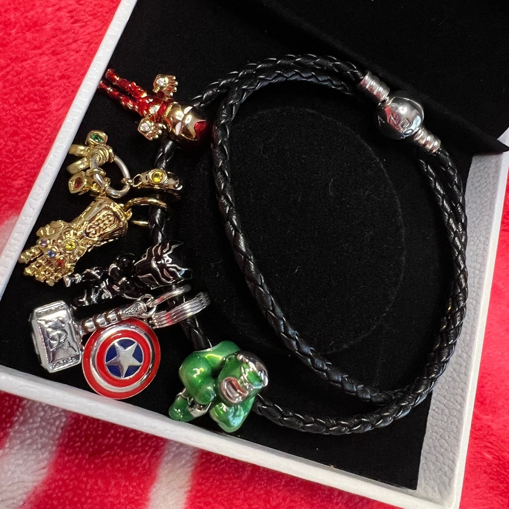 Authentic Marvel Bracelet with charms
